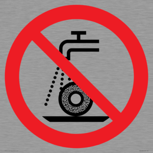 Prohibition: Do not use for wet grinding